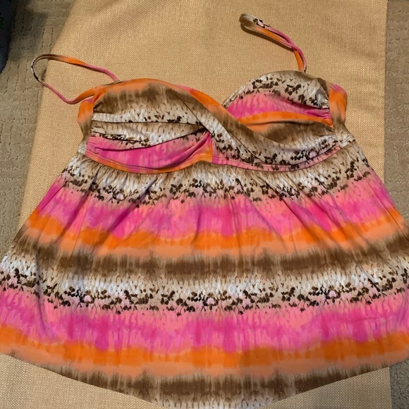 Kenneth Cole 2Pc Bandeau Style Tankini Swimsuit - Picture 9 of 17